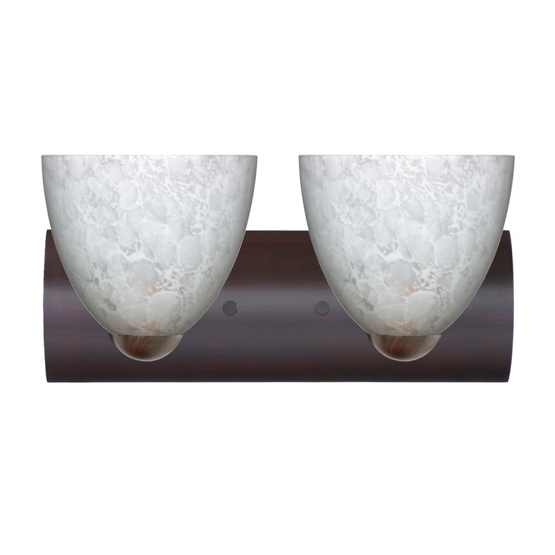 Besa 2WZ-757219-BR Sasha Two Light Wall Sconce Bronze (Discontinued)