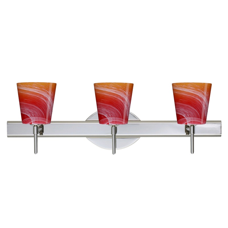 Besa 3SW-5131SL-CR Canto Three Light Wall Sconce Chrome (Discontinued)