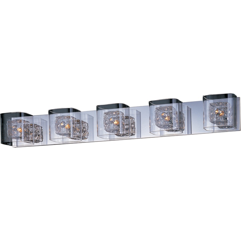 ET2 E22835-18SVPC Gem Five Light Bath Vanity Polished Chrome