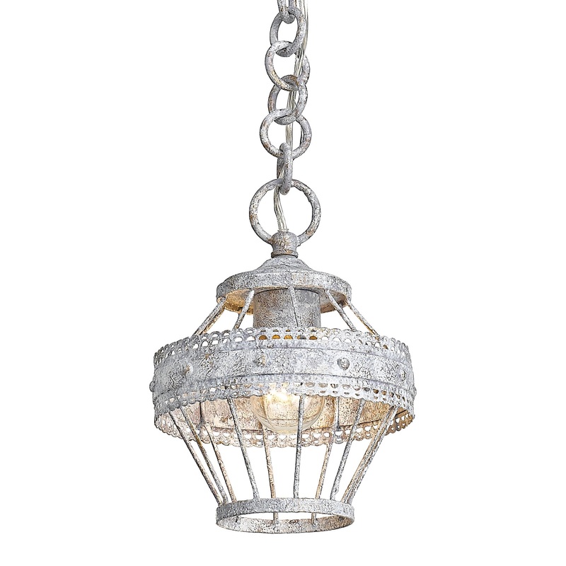 Ferris Mini Pendant in Oyster