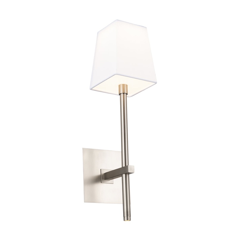 LED Bathroom Vanity from the Seville Collection in Brushed Nickel Finish by W.A.C. Lighting