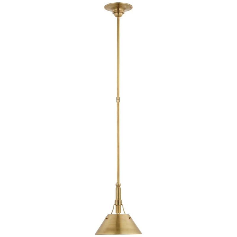 LED Pendant from the Turlington Collection in Hand-Rubbed Antique Brass Finish by Visual Comfort Signature