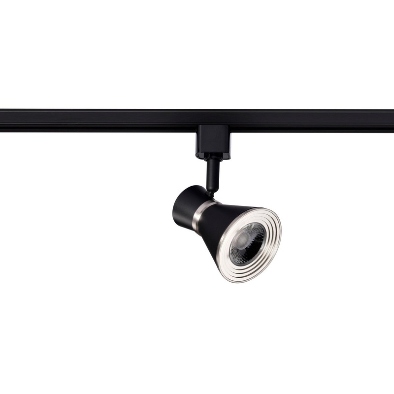 LED Track Head in Matte Black / Brushed Nickel Finish by Nuvo Lighting