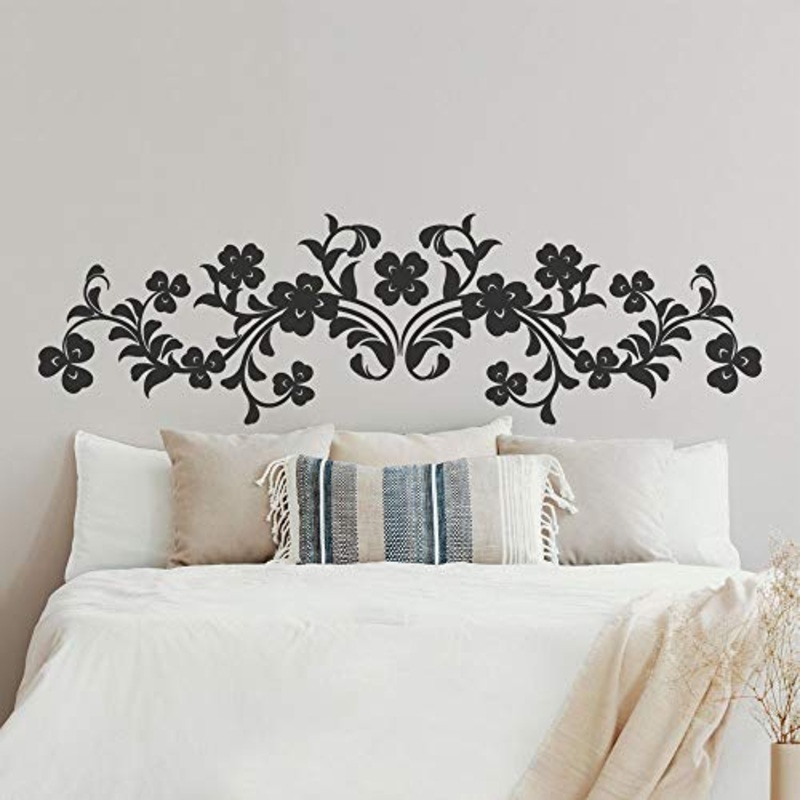 T-MK367 – Adesivi per testiera del letto, 41 x 140 cm, colore: Nero