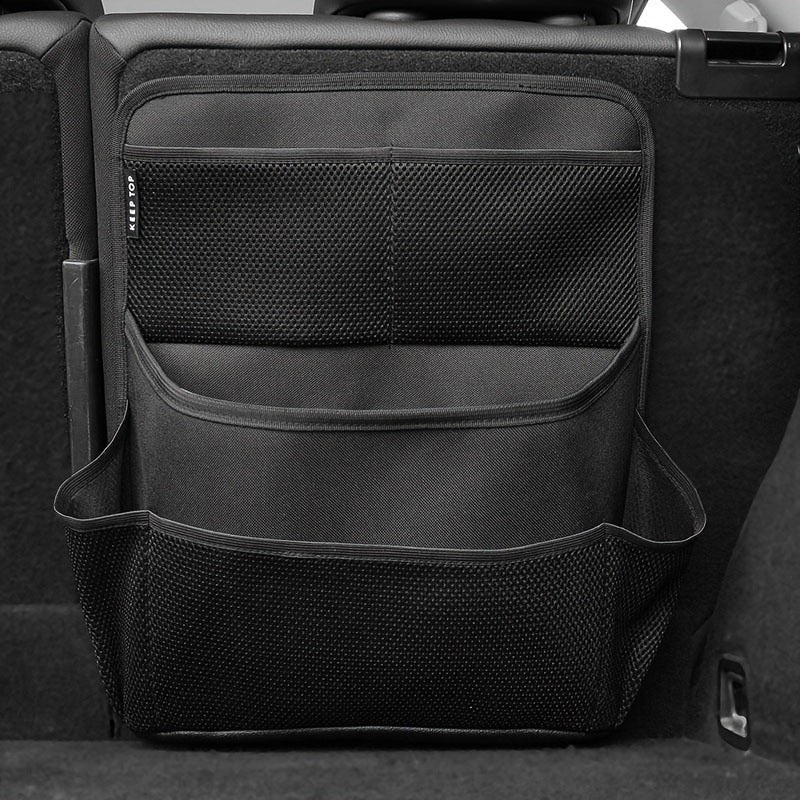 1 Pcs Black Premium Car Back Seat & Trunk Organizer – Multi-Pocket Hanging Storage Bag