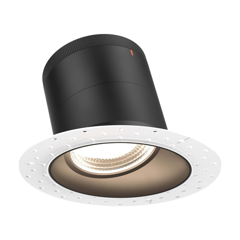 6″ Modular Downlight Black (Trimless) 20 Degrees Sloped Ceiling