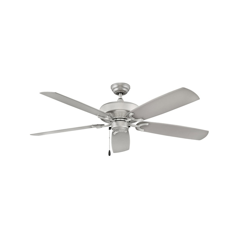 60″ Ceiling Fan from the Oasis Collection in Brushed Nickel Finish by Hinkley
