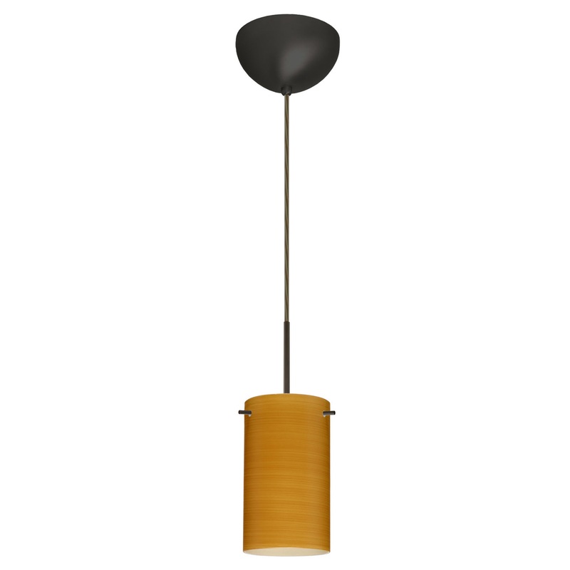Besa 1BC-4404OK-LED-BR Stilo One Light Pendant Bronze
