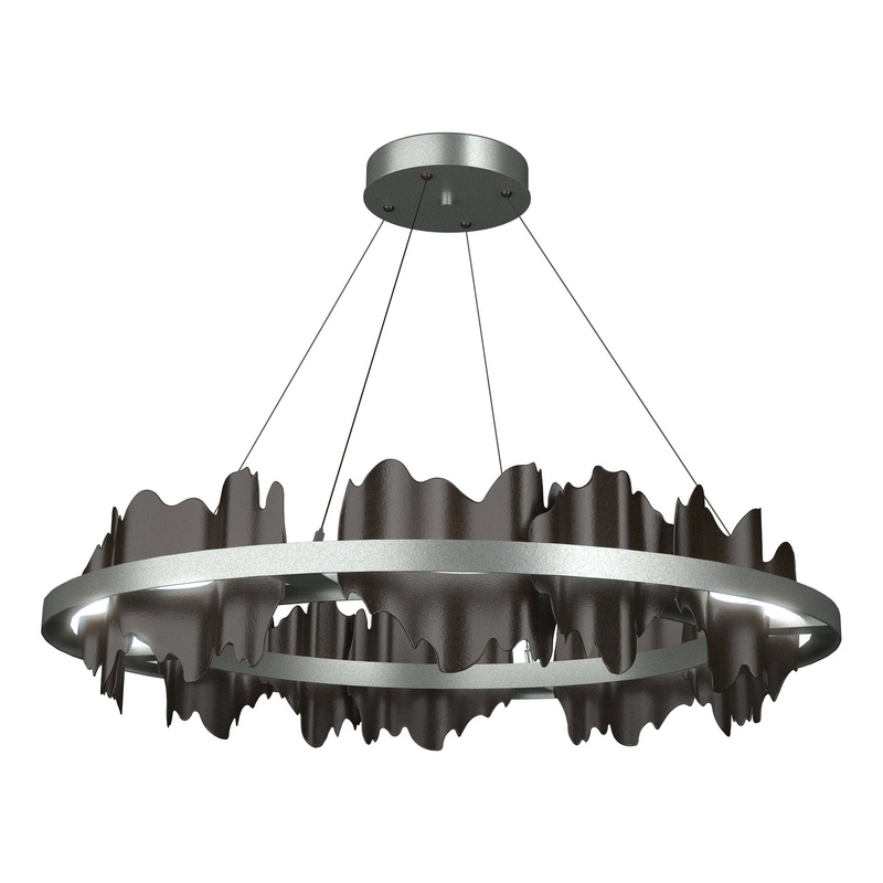 Hildene Circular LED Pendant Vintage Platinum Oil Rubbed Bronze