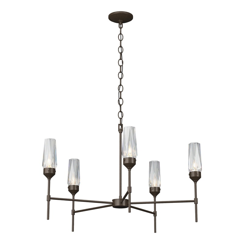 Luma 5-Arm Chandelier Bronze