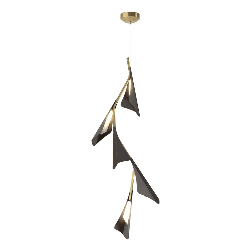 Plume 5-Light LED Pendant Modern Brass Oil Rubbed Bronze
