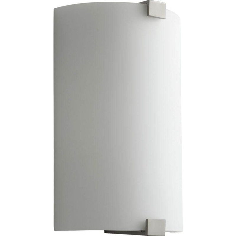 Siren Single-Light LED Wall Sconce with Glass Shade – Satin Nickel