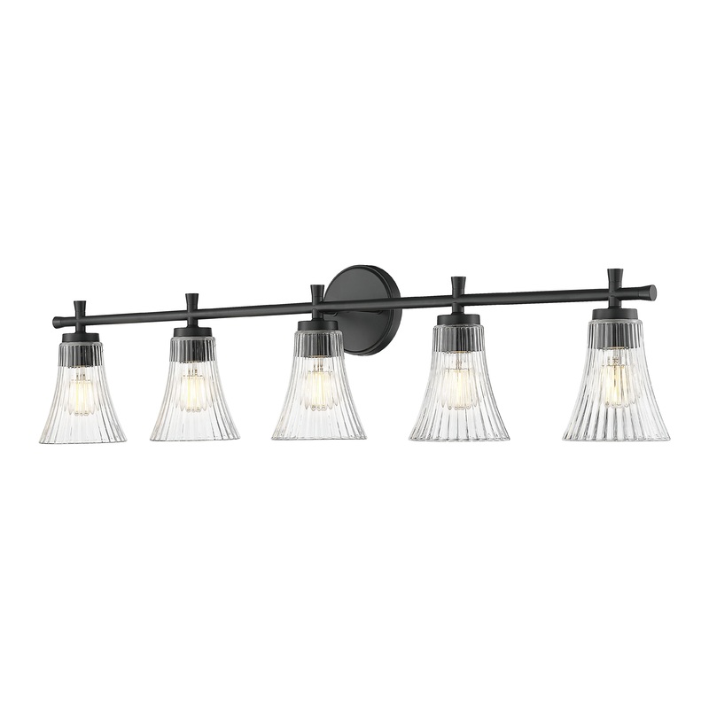 Belle 5-Light Vanity Matte Black
