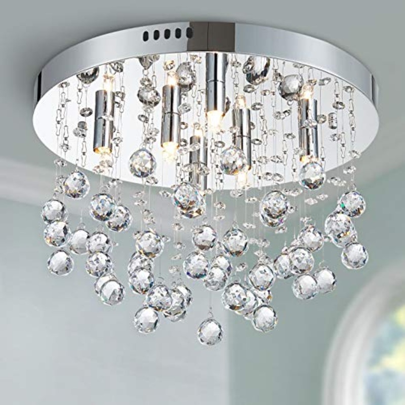 Bestier Moderno cristallo goccia di pioggia lampadario illuminazione a incasso LED plafoniera lampada a sospensione per sala da pranzo bagno camera da letto soggiorno 6 G9 LED Lampadine richiesto