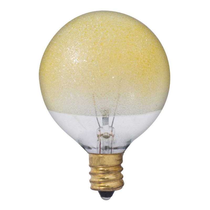 Bulbrite 144016 Crystal Light Bulb Amber Ice