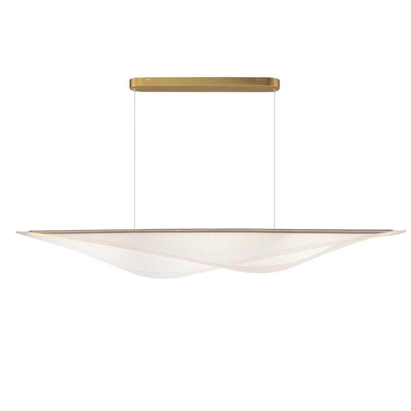 ET2 E24718-144GLD Manta LED Linear Pendant Gold