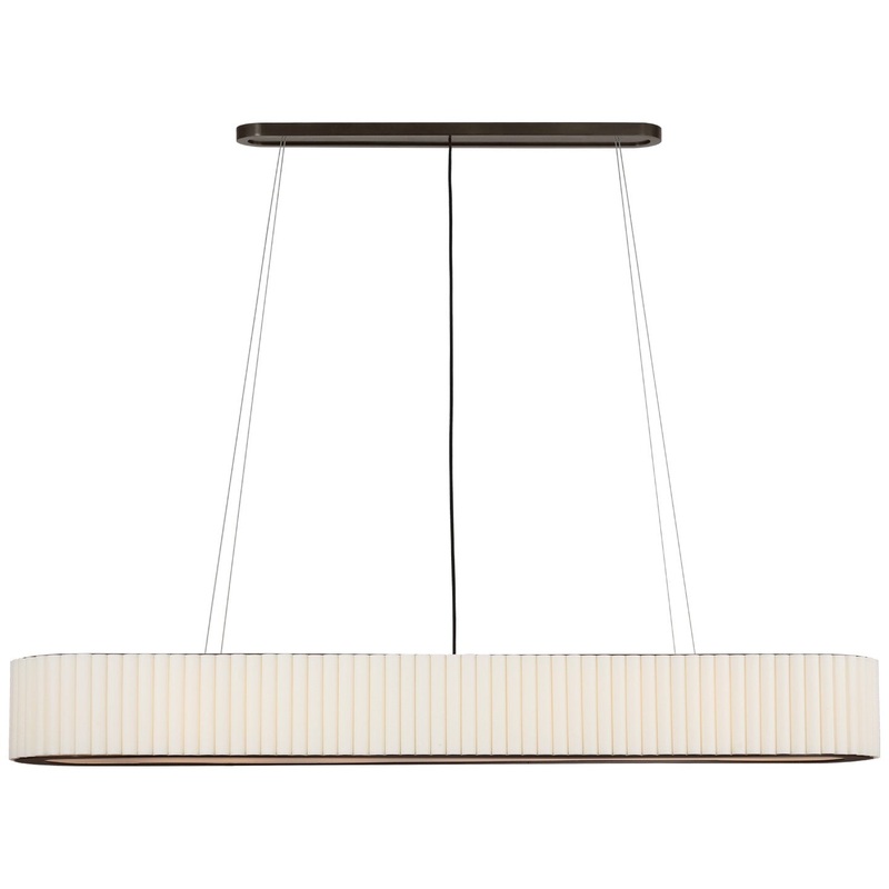 LED Linear Chandelier from the Palati Collection in Bronze Finish by Visual Comfort Signature