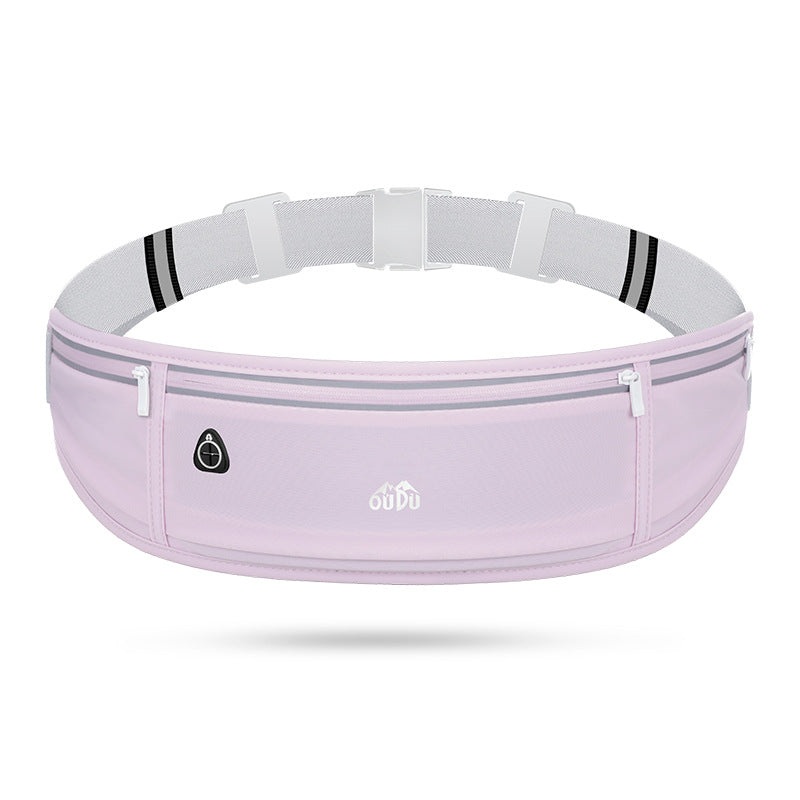 Light purple Adjustable Running Belt – Fits Large Phones, Reflective, Earphone Port