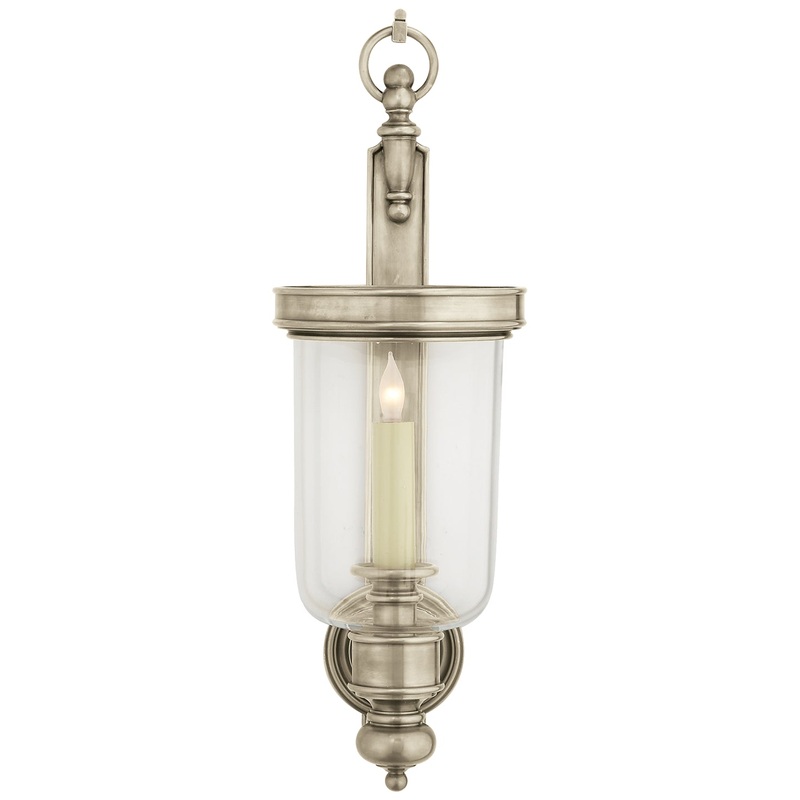 One Light Wall Sconce from the Georgian Collection in Antique Nickel Finish by Visual Comfort Signature