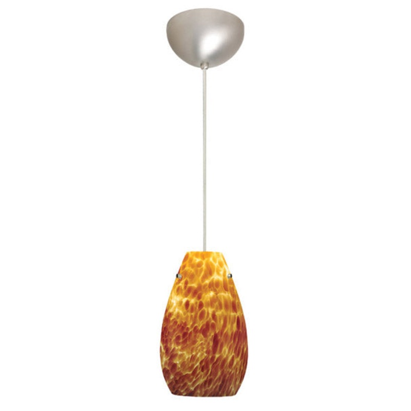 Besa 1JC-412618-SN Pera One Light Pendant Satin Nickel