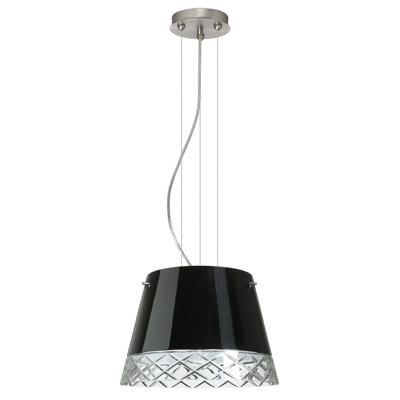 Besa 1KG-4393BC-LED-SN Amelia One Light Pendant Satin Nickel (Discontinued)