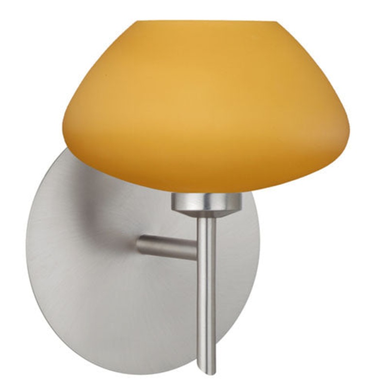 Besa 1SW-541080-SN Peri One Light Wall Sconce Satin Nickel