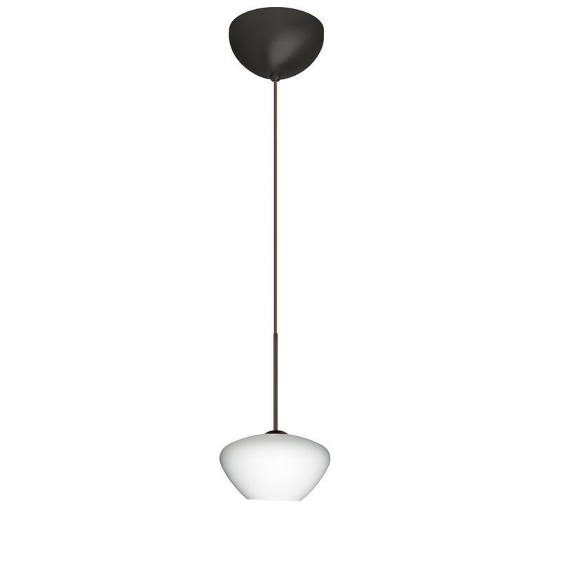 Besa 1XC-541007-LED-BR Peri One Light Pendant Bronze