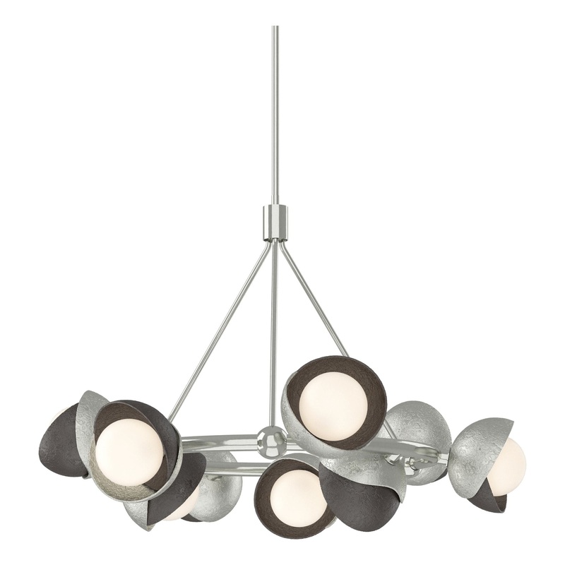 Brooklyn 9-Light Double Shade Ring Pendant Sterling Oil Rubbed Bronze