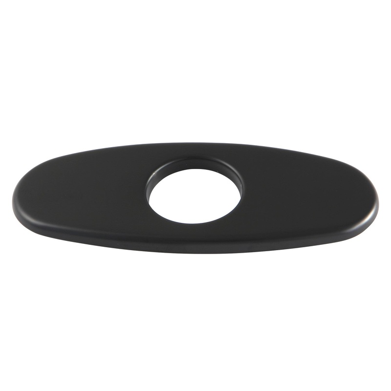 KSCP223MB Bathroom Faucet Deck Plate, Matte Black