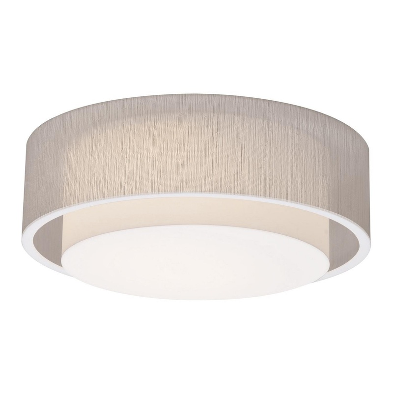 LED Flush Mount from the Sanibel Collection in Jute Finish by AFX Lighting
