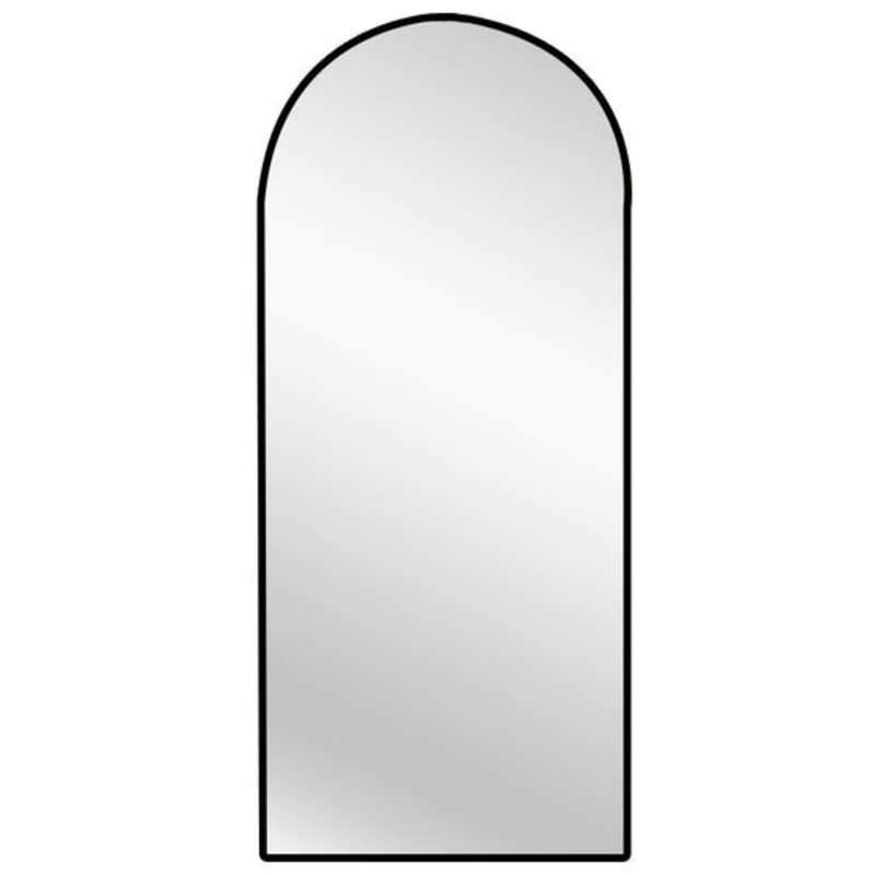Metal Arch Mirror 80cm x 170cm – Black