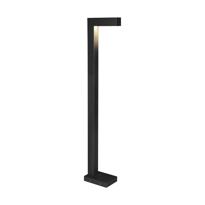 Strut 42 Outdoor Bollard Black 4000K In-Line Fuse