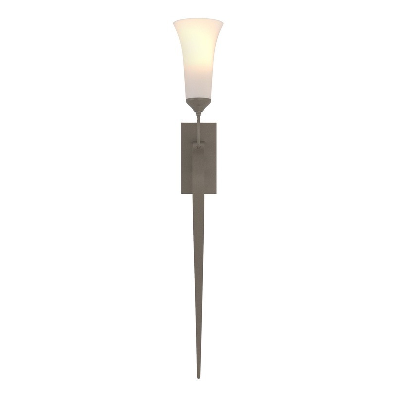 Sweeping Taper Sconce Dark Smoke