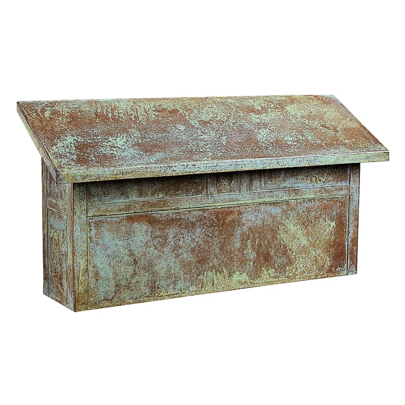Arroyo MMBL-VP Mission Mail Box Horizontal Verdigris Patina