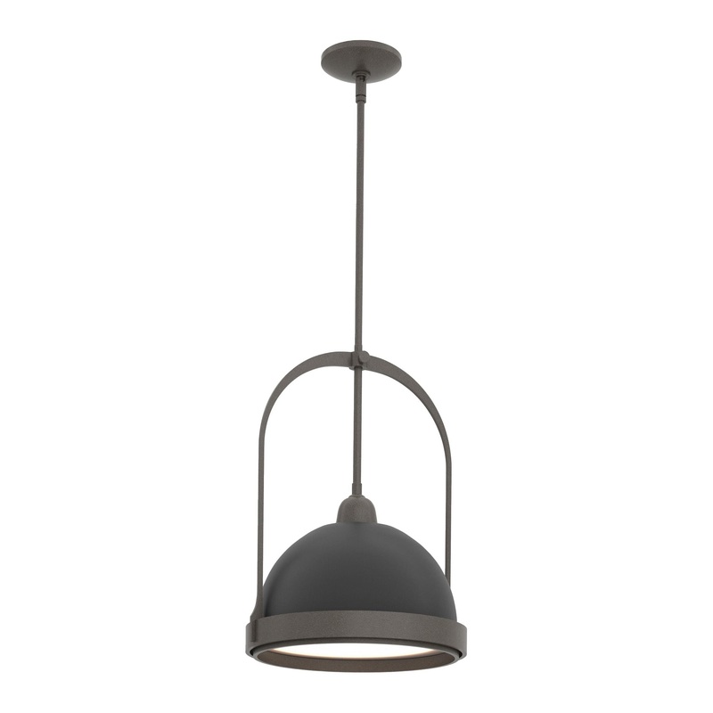 Atlas Small Pendant Dark Smoke Black
