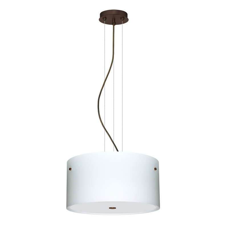 Besa 1KV-400807-BR Tamburo Three Light Pendant Bronze (Discontinued)