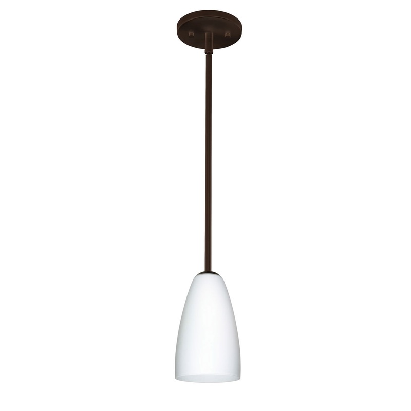 Besa 1TT-151107-BR Riva One Light Pendant Bronze