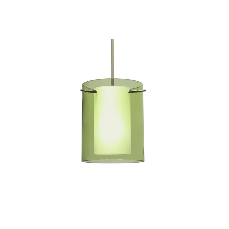 Besa 1TT-L00607-SN Pahu One Light Pendant Satin Nickel