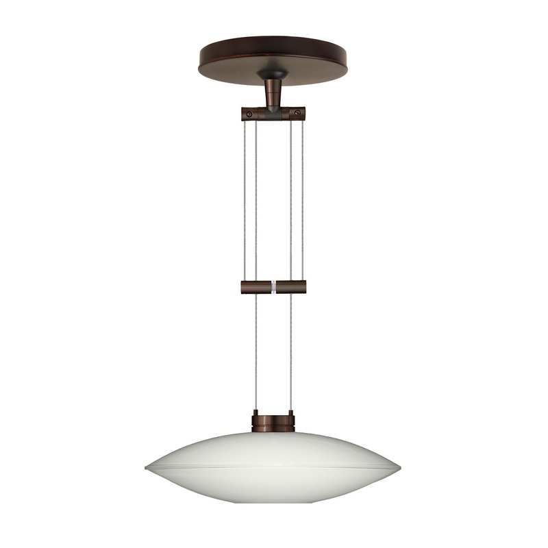 Besa 1XA-629406-BR Spazio One Light Pendant Bronze