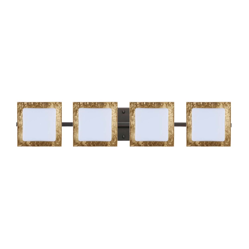 Besa 4WS-7735GF-BR Alex Four Light Wall Sconce Bronze (Discontinued)