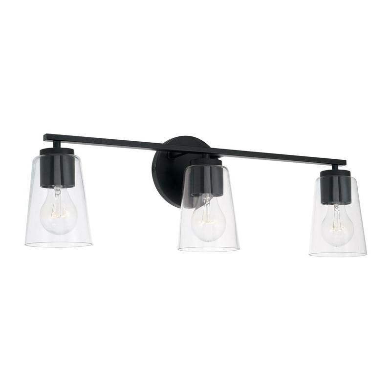 Capital Lighting 148631MB-537 Portman 3 Light Vanity Matte Black