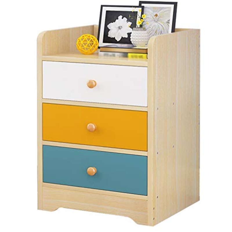 Comodini Decorazione Studio Domestica Camera Addensare Tre pompaggio di Legno Solido Locker Assemblea Corridoio Bagno Soggiorno Storage Box Multifunzione 33X30X59cm MUMUJIN (Color : C)