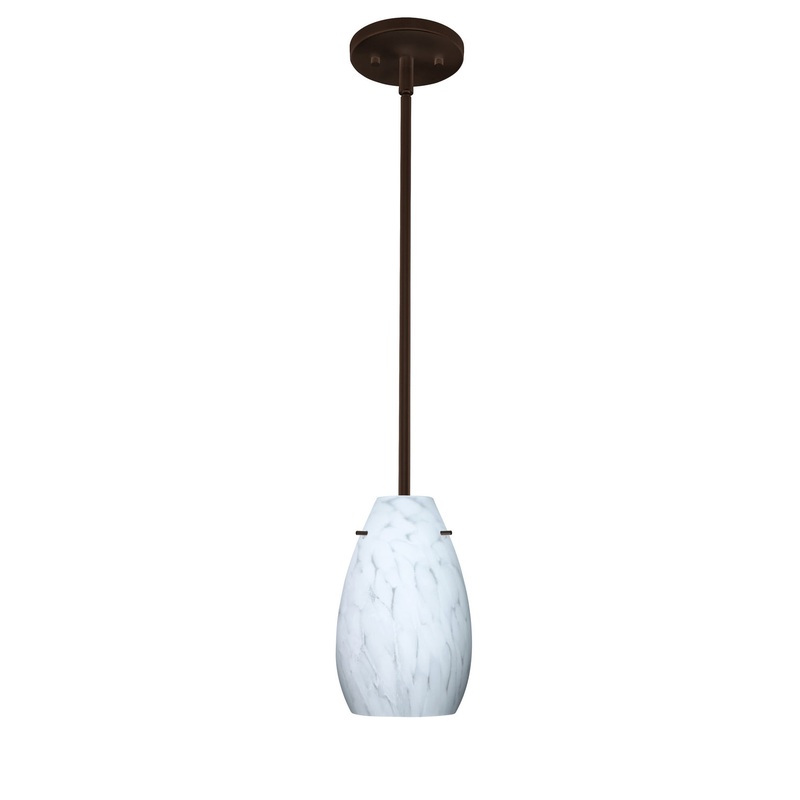 Besa 1TT-412619-LED-BR Pera One Light Pendant Bronze