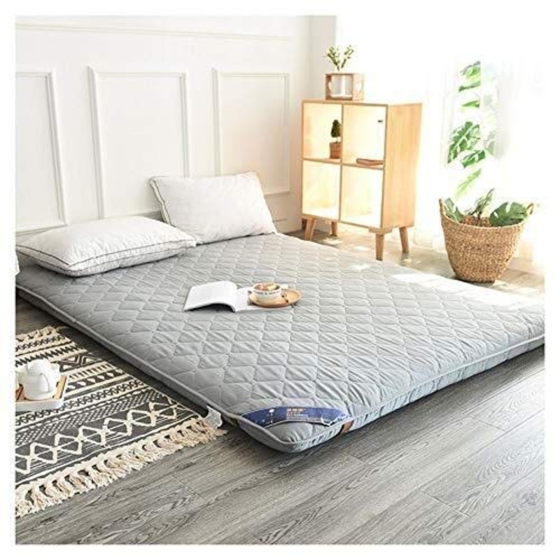 LJ Futon Materassi Materasso Tradizionale Giapponese Piano, Materasso Tatami,Tatami Pieghevole Mat Enrollable,Materasso Tatami Singolo, Memory Foam Futon (Color : Blue, Size : 150x200cm)