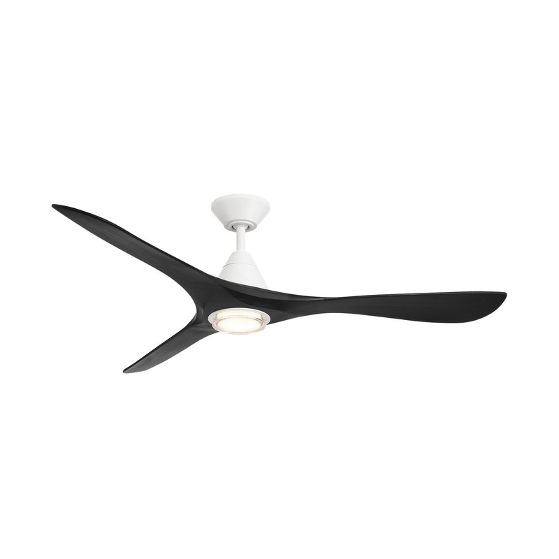 60″Ceiling Fan from the Carve Collection in Matte White/Matte Black Finish by Modern Forms Fans