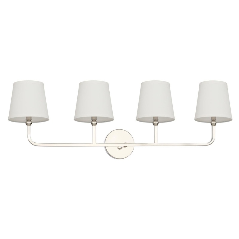 Capital Lighting 119341PN-674 Dawson 4 Light Vanity Polished Nickel