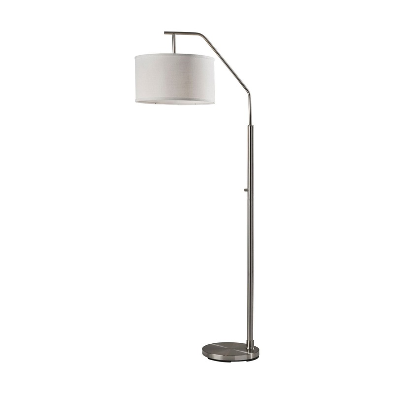 Max Floor Lamp Brushed Steel