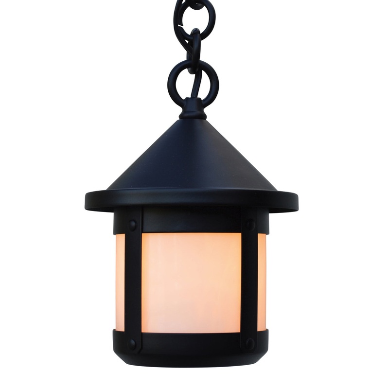 Arroyo BH-6SWO-BK Berkeley One Light Pendant Satin Black