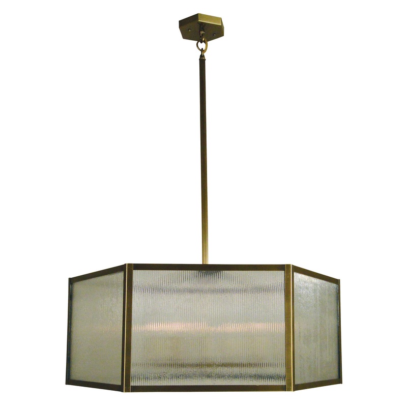 Arroyo LYCH-26AE-AB Lyon Four Light Chandelier Antique Brass