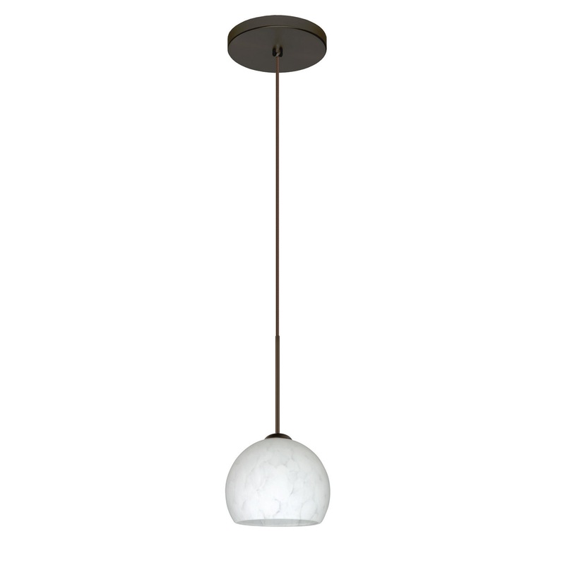 Besa 1XT-565819-BR Palla One Light Pendant Bronze
